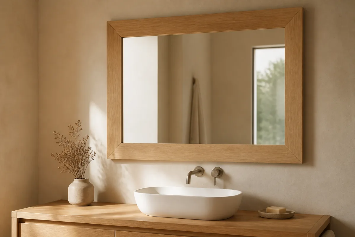 Encadrer un miroir en bois : moulures, onglets et fixation